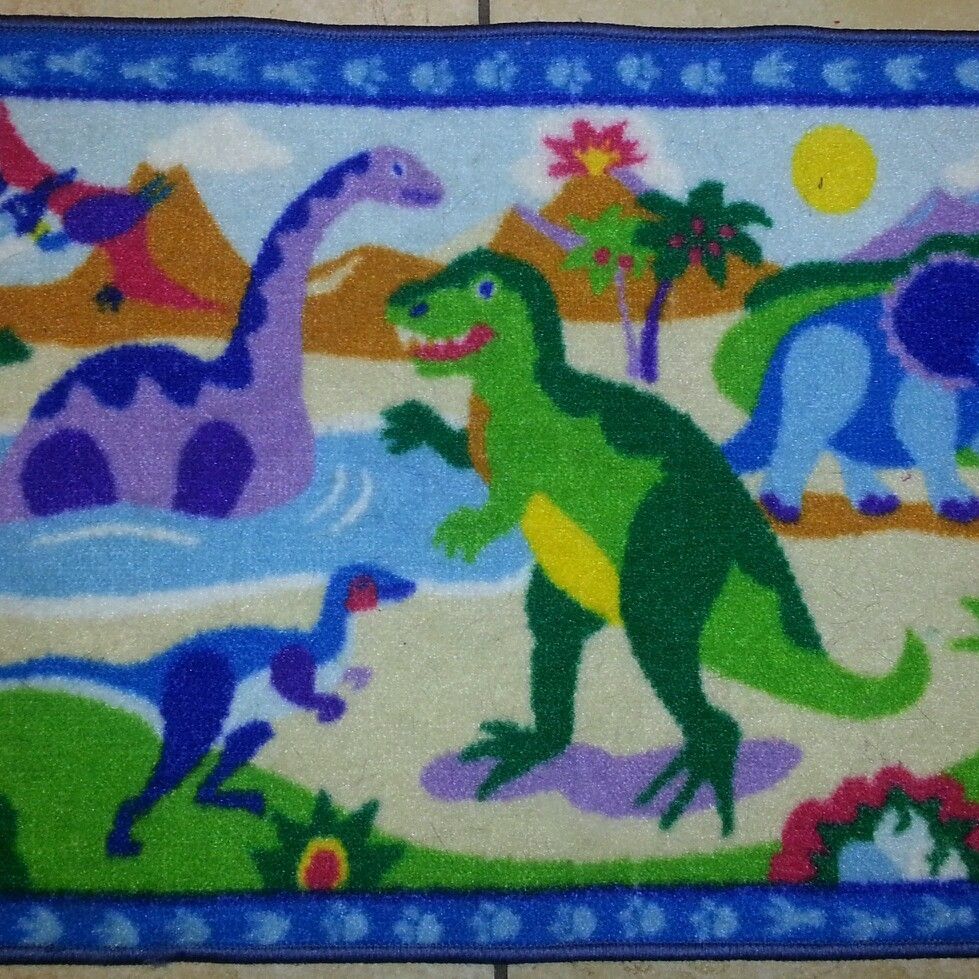  Dinosaur Theme Child Rug