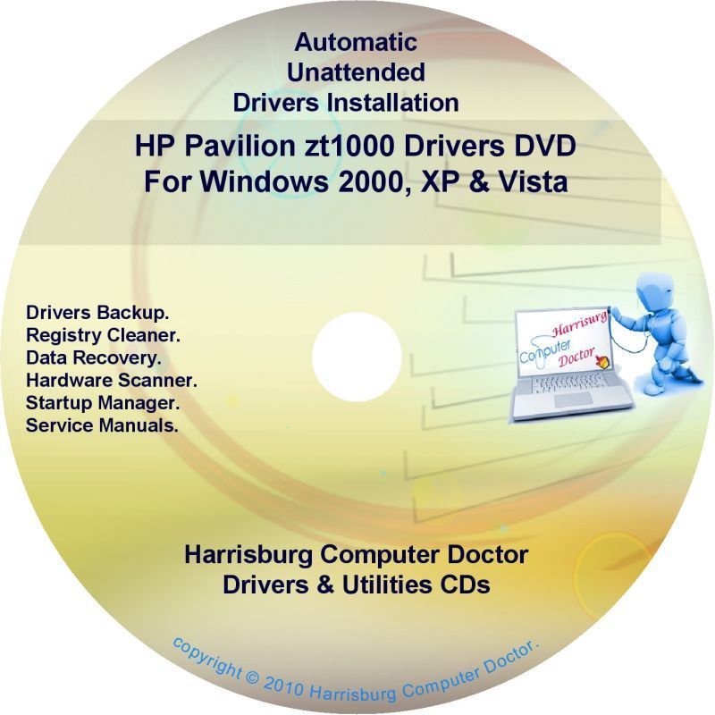 HP Pavilion ZT1000 Driver Recovery Restore Disc CD DVD
