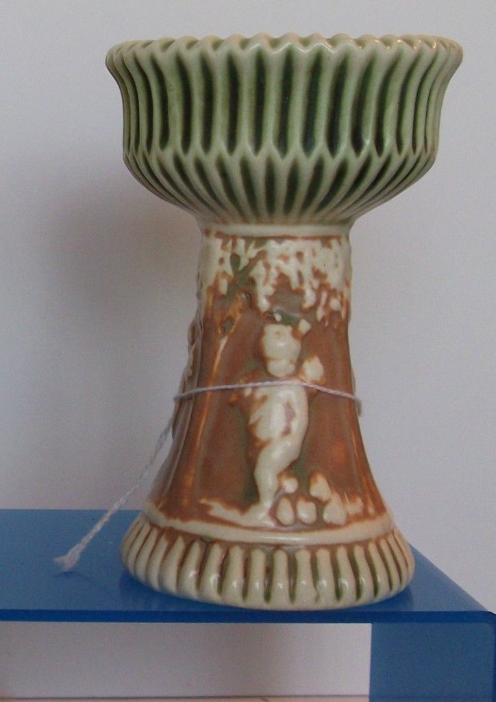 Roseville Donatello Pedestal 5 Vase C 1915 Mint