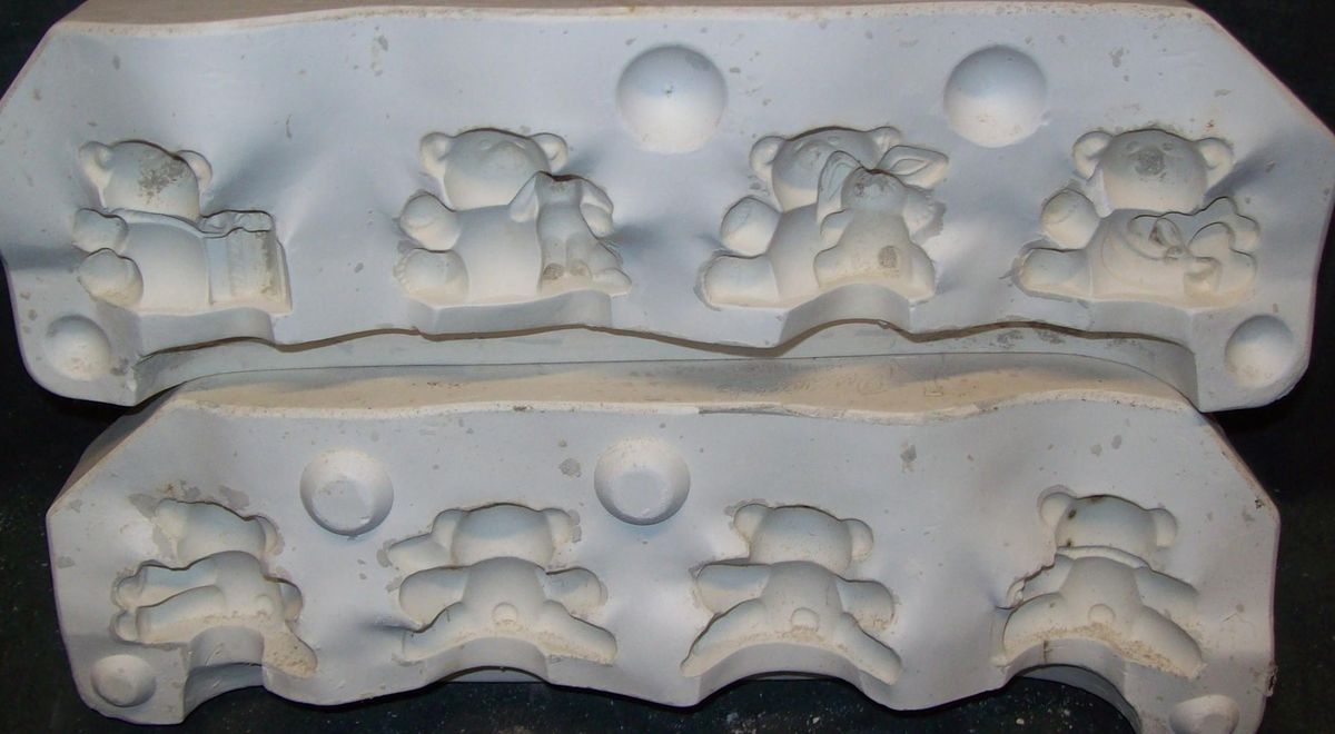 Ceramic Mold Molds Birthday Candle Holders Duncan 811