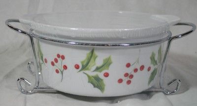 Mayfair Jackson Christmas Casserole Dish with Rack