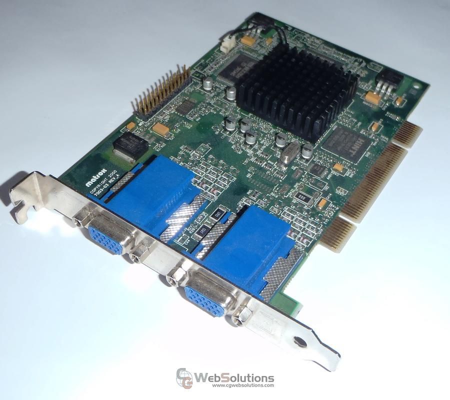  MDHP16DB G4 Matrox Dual Head PCI Video Graphics Card 7003 03