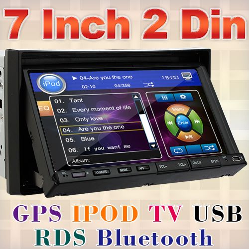 2012 Cool 7in Dash Double DIN Car Stereo DVD Player GPS Navigation