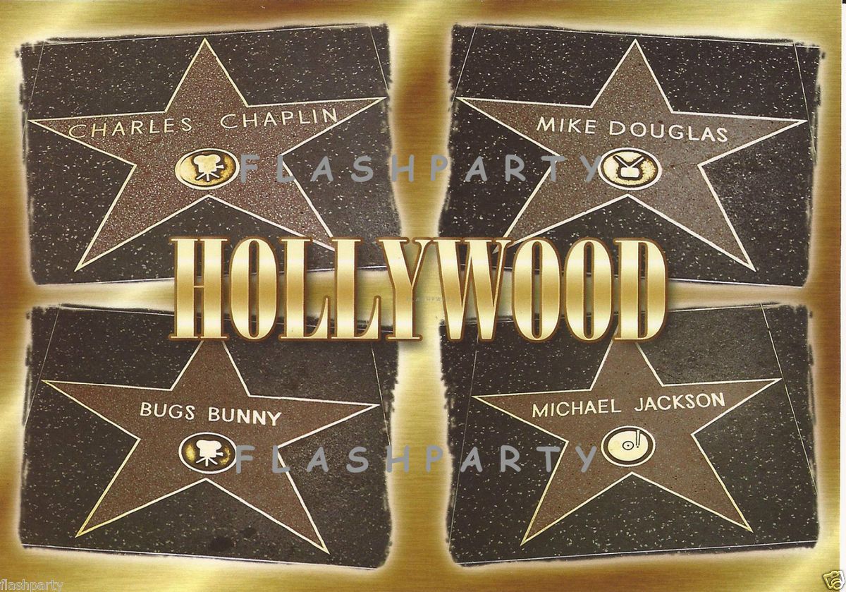 Hollywood Walk of Fame Michael Jackson Star Post Card