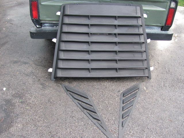 DODGE DAYTONA Z SHELBY NA REAR WINDOW LOUVER KIT VENT 1987 1988 1989