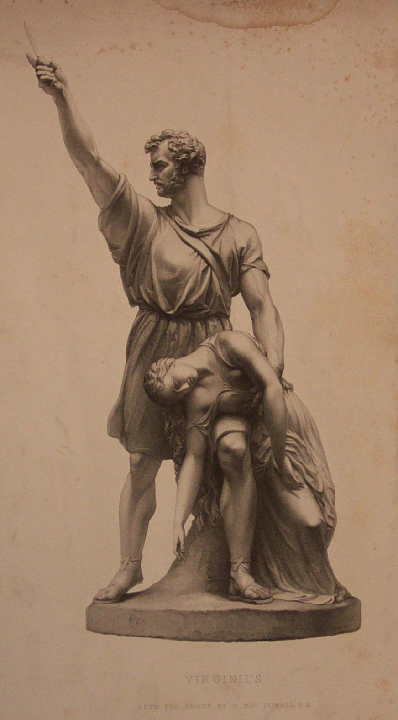 Old Print Virginius P Mac Dowell MacDowell Statue