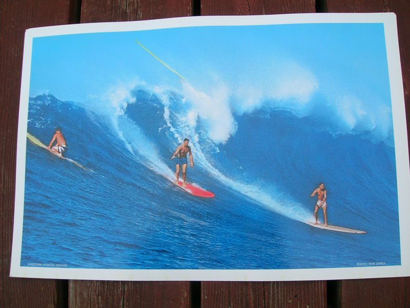  Greg noll surfing surfboard poster don james 62 hawaii longboard surf