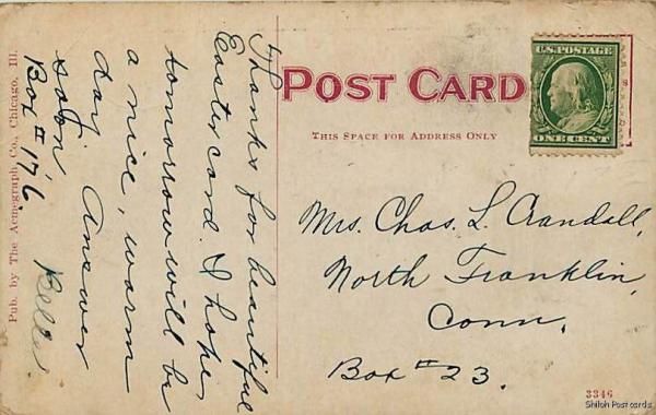 Galesburg Illinois   East Losey Street   early postcard  2816