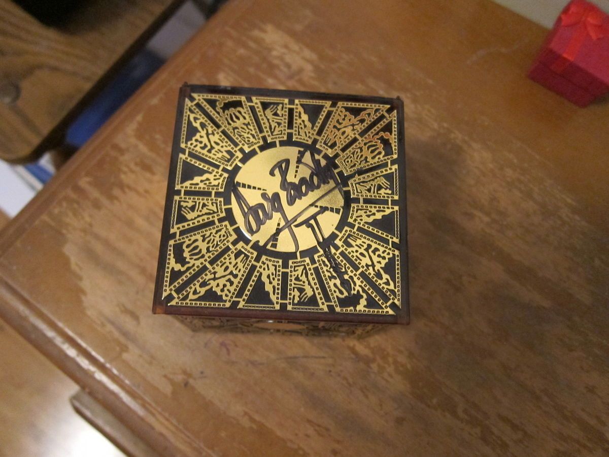 Hellraiser Complete Puzzle Box Signed by Doug Bradley