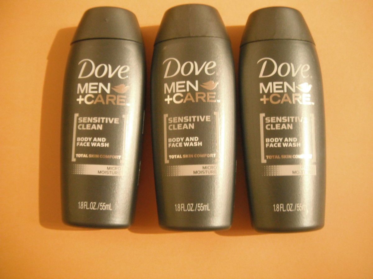 Dove Men Care Body Face Wash Lot of 3 1 8oz Each