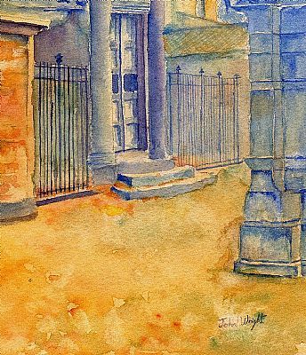 Mausoleum Greyfriars Kirkyard Edinburgh Original Watercolour 11 7 x 8