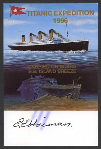 Edith E Haisman Brown Signed Postcard Titanic Survivor