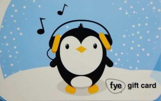  F Y E Gift Card "Penguin" Collectible No Value