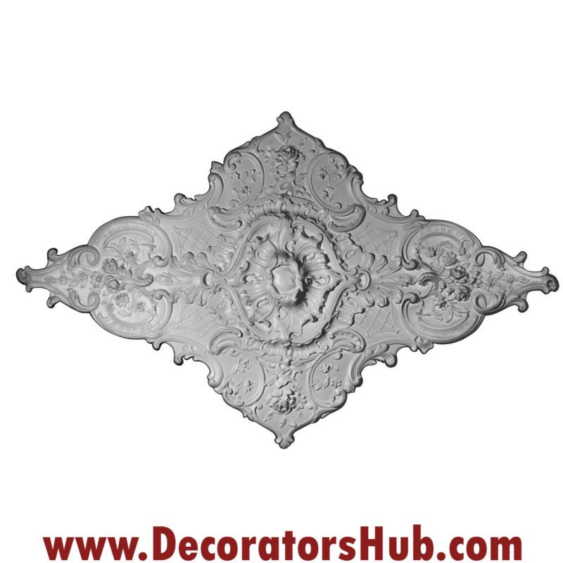 70 7 8w x 43 3 4H Melchor Diamond Ceiling Medallion