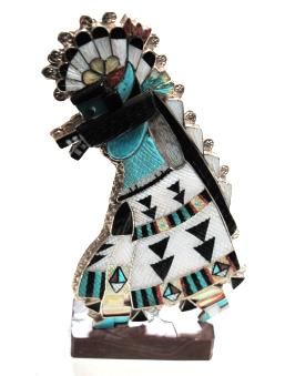 Eldridge Martinez 10 Pc Zuni Bolo Shalako Dancers