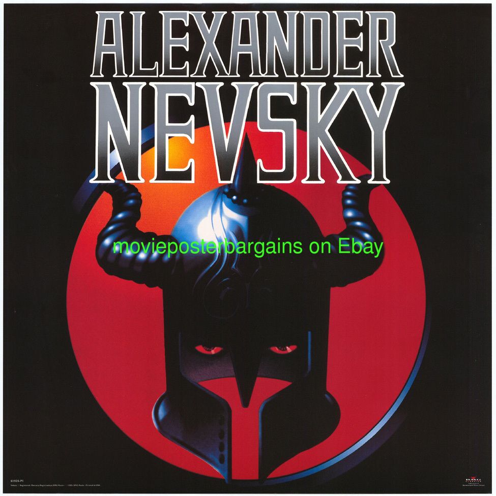 Alexander Nevsky Record Promo Poster 1995 Soundtrack Promo for The