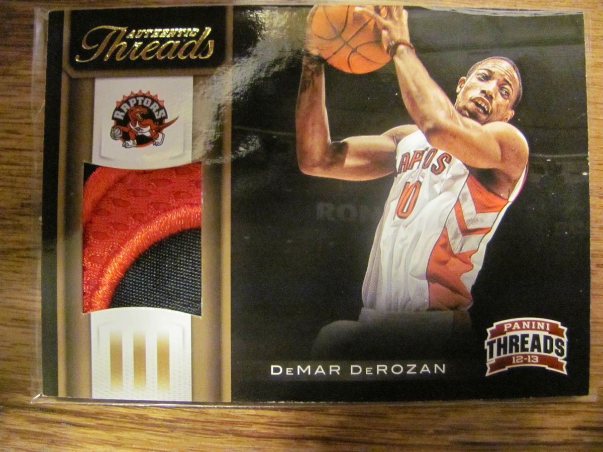 2012 13 Threads DeMar DeRozan Logo Patch /25 Rare SSP HOT Toronto