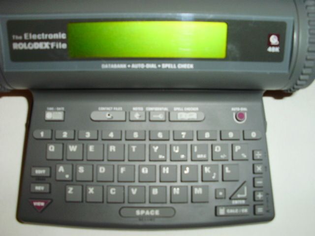 Electronic Rolodex File 48K Databank Auto Dial Spell Check