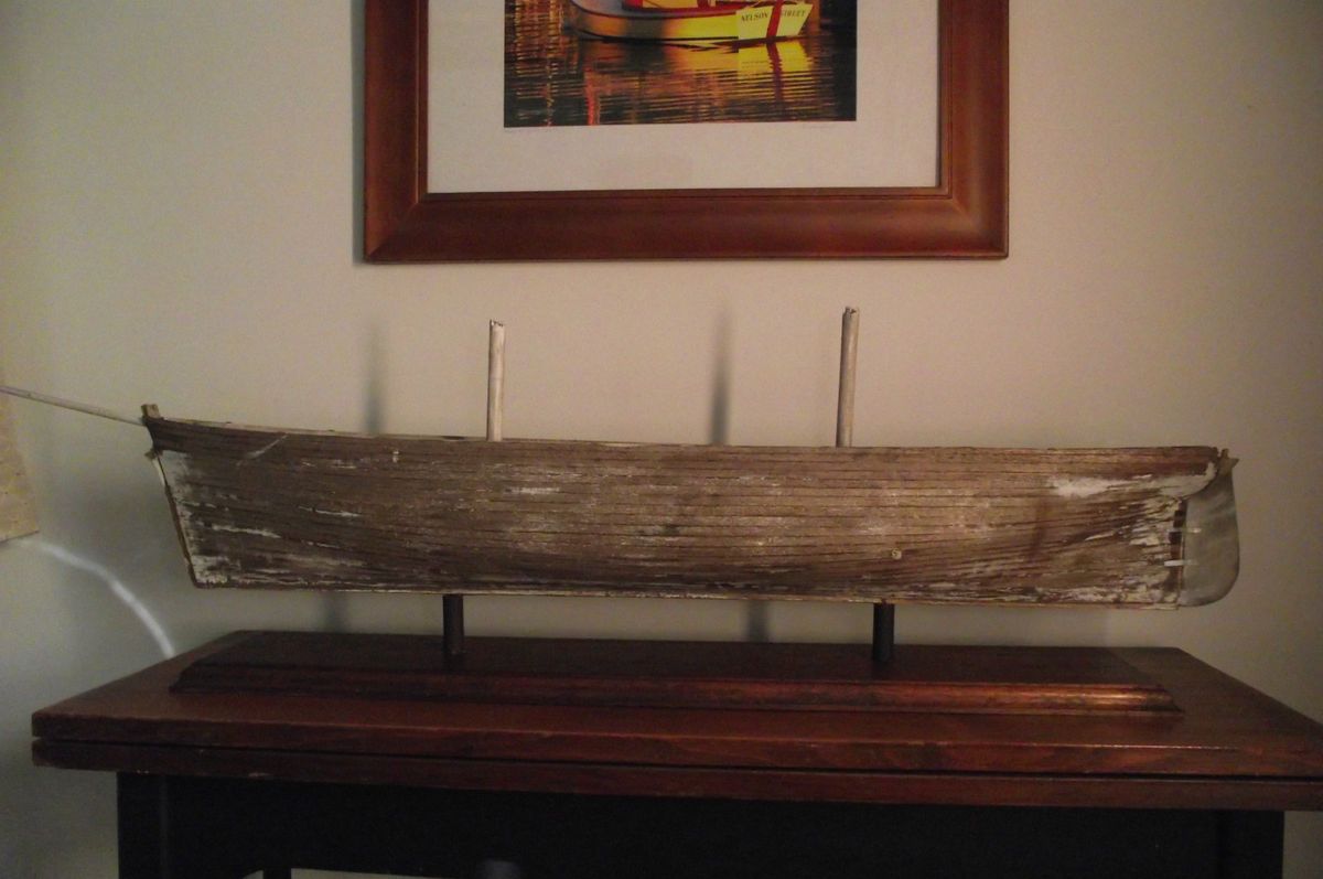 Vintage Large Wooden Ship Hull