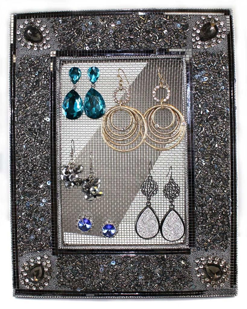  Decorative Framed Earring Holder Organizer Display Giftware