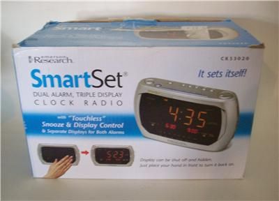 Used Emerson Research SmartSet Dual Alarm Clock Radio cks3020