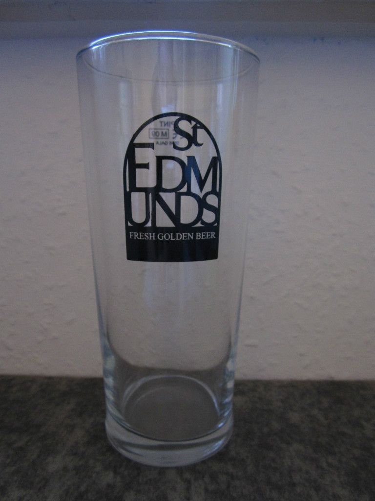  St Edmunds Pint Glass Brand New