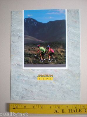 Santana Cycling Tandem Bicycle Bike 3 fold Catalog 1991 Vintage Ad