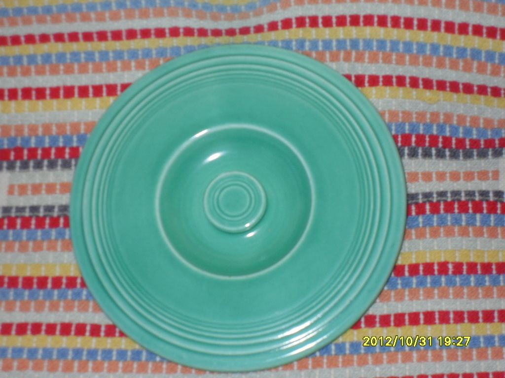 VINTAGE GREEN FIESTA #2 MIXING BOWL LID / COVER  FIESTAWARE sh