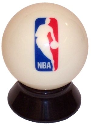 NBA Basketball Logo Pool Billiard Cue 8 Ball New