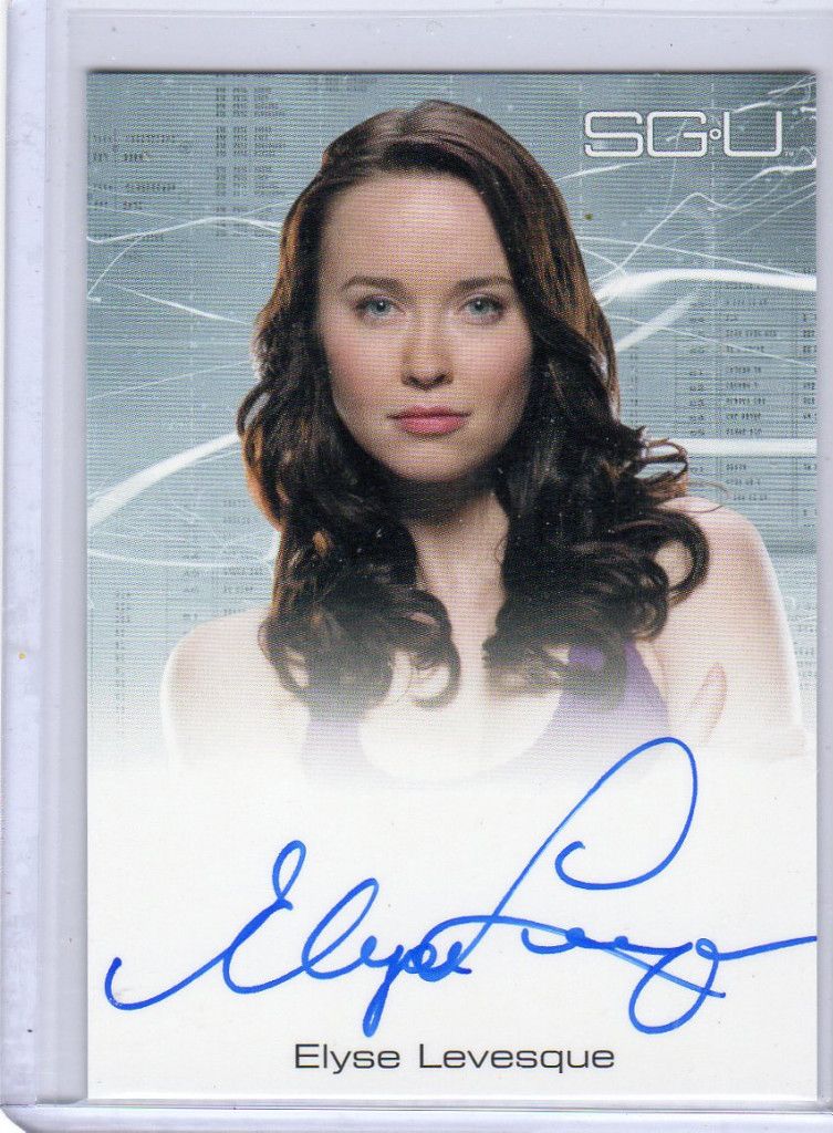 Stargate Universe Season 2 Elyse Levesque Auto Card