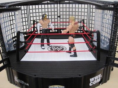 wwe elimination chamber ring 2 figures