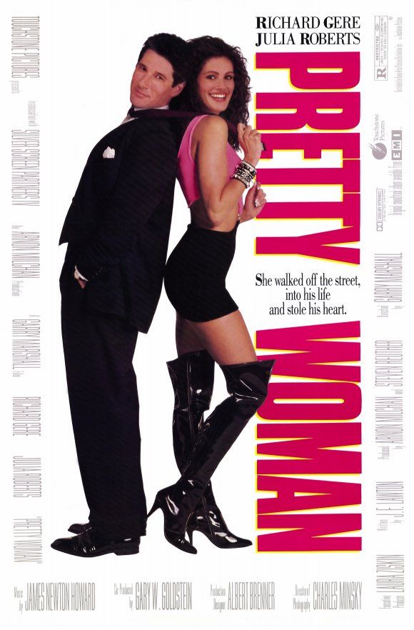 Pretty Woman Movie Promo Poster B 1990 Richard Gere Julia Roberts