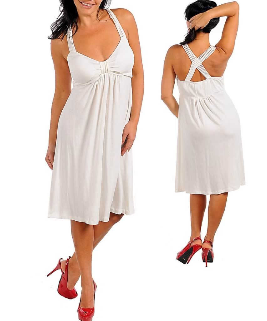 Sexy Ruched Party Cruise Cross Back Halter Dress Plus Size in 5 Lush