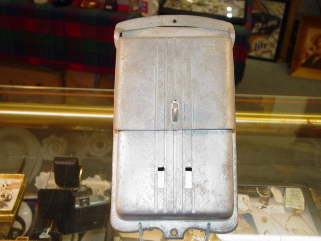  Vintage Art Deco Aluminum Mailbox