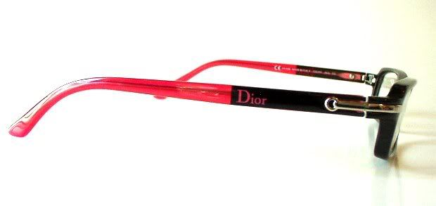 New Christian Dior Retro Black Red Eyeglasses 3117