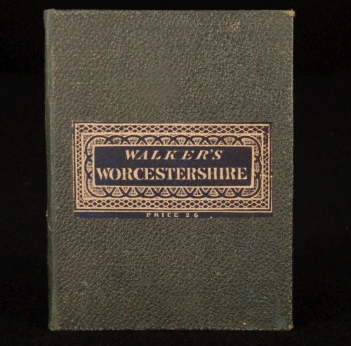 details a scarce fold out map of worcestershire which is
