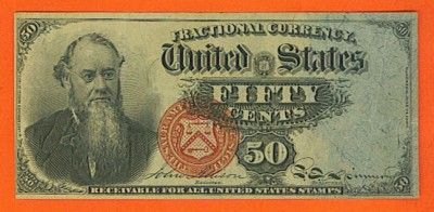 1869 75 50 edwin m stanton fractional beautiful