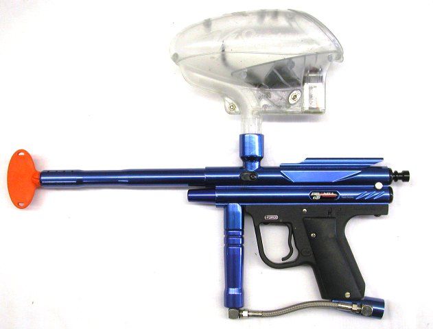 PMI Piranha GTI Eforce Blue Paintball Marker Viewloader VL Quantum