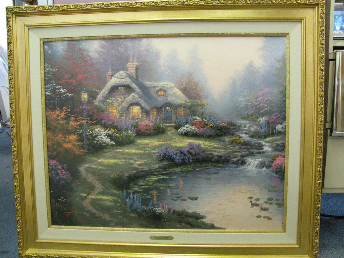 THOMAS KINKADE LIMITED EDITION LITHOGRPAH EVERETTS COTTAGE