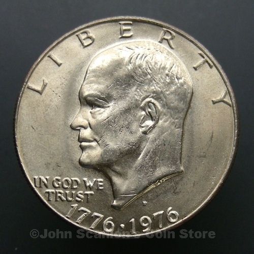 1976 D Eisenhower Dollar BU Brilliant Uncirculated Type 1