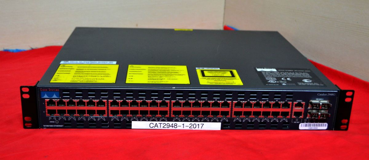  2948G CATALYST 48 PORT 10 100 1000 GIGABIT ETHERNET 3 LAYER SWITCH NR