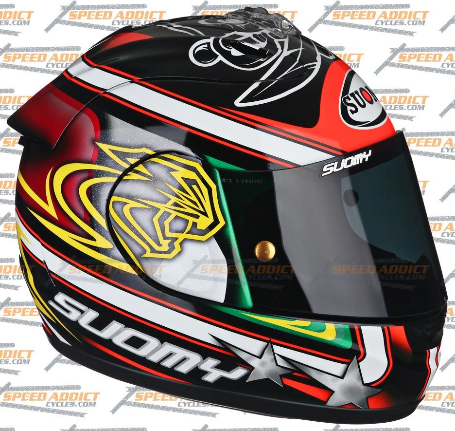 suomy excel biaggi pirate full face helmet large retail value 599 95