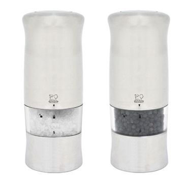 Peugeot Zeli Electric Salt Pepper Mill Set New