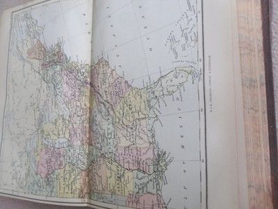 Antique Book 1884 Chambers encylopedia Volume 9 with Old Maps Inc USA