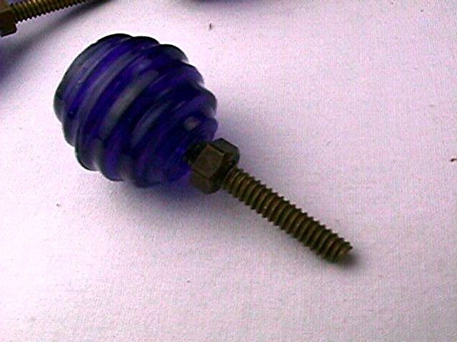 fab used unusual cobalt beehive glass knobs pulls shipping info