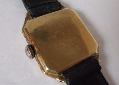 RARE Vintage Hamilton Square 17J 987 Fahys 14k Gold Filled Wristwatch