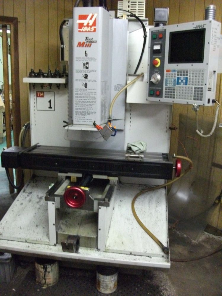 2002 Haas TM1 CNC Tool Room Vertical Mill w/ coolant CT40 Manual