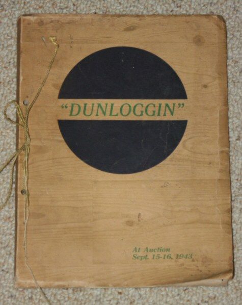 1943 Holstein Sale Catalog Dunloggin Ellicott City MD