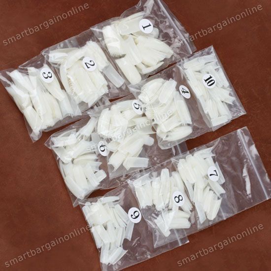 Natural Grace Acrylic *French* False Nails Tips 500pcs