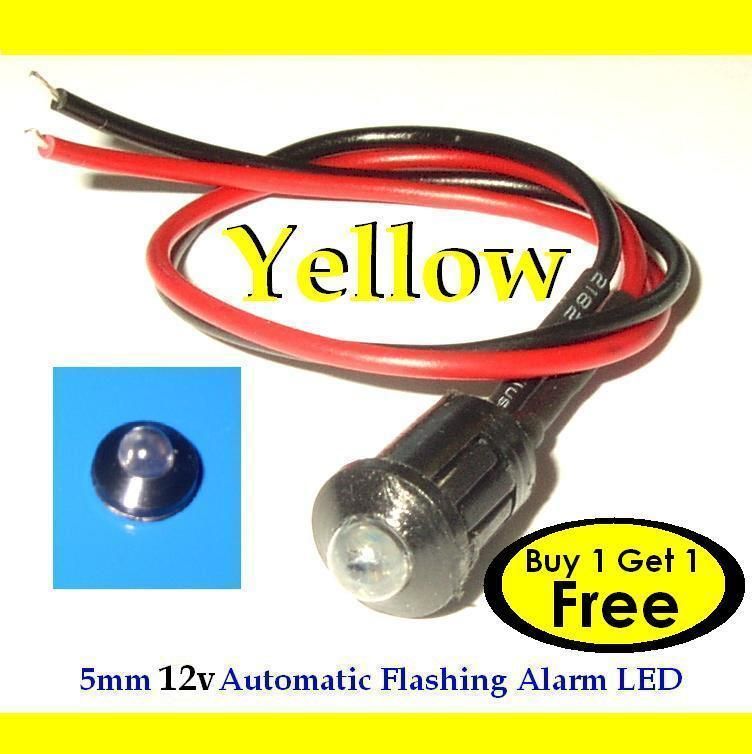 12v Flashing Dummy Fake Car Alarm Dash Mount Led Light Fast(red